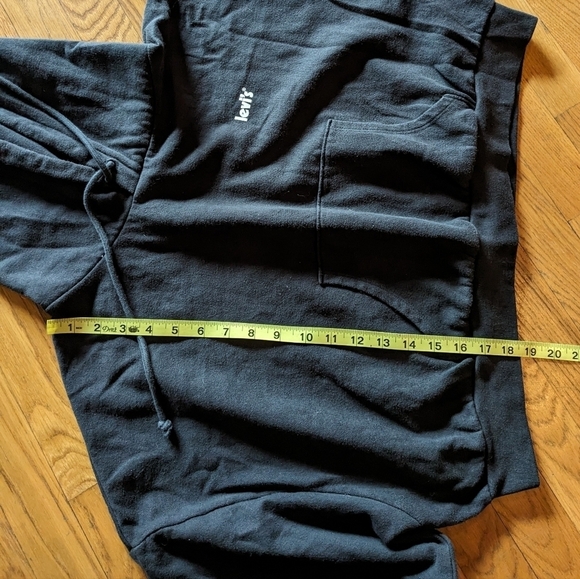 Levi's XXL Black Cropped‎ Cozy Pullover Hoodie - Picture 9 of 9